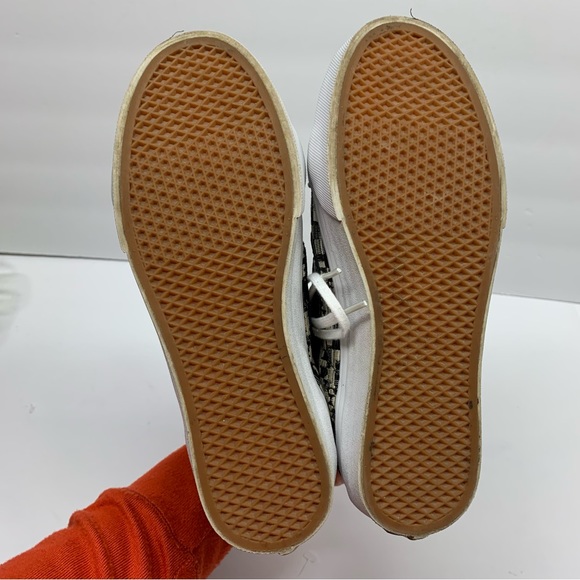 Vans Sk8-Hi Italian weave black & white high top sneakers 5.5 - Picture 7 of 15